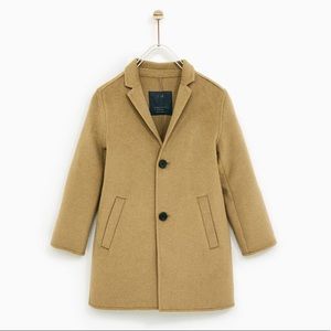 Zara Boys Camel Coat